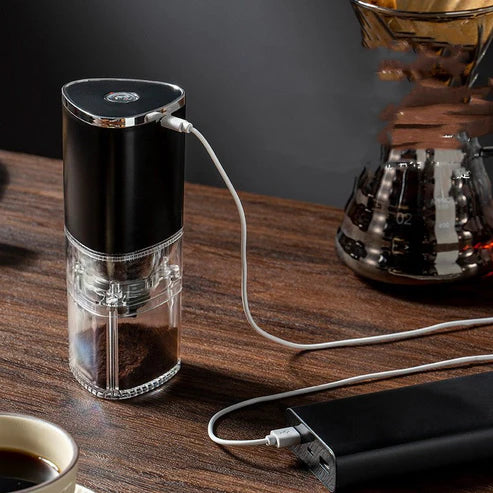Automatic Coffee Bean Grinder – Precision Ceramic Burr, USB Charging