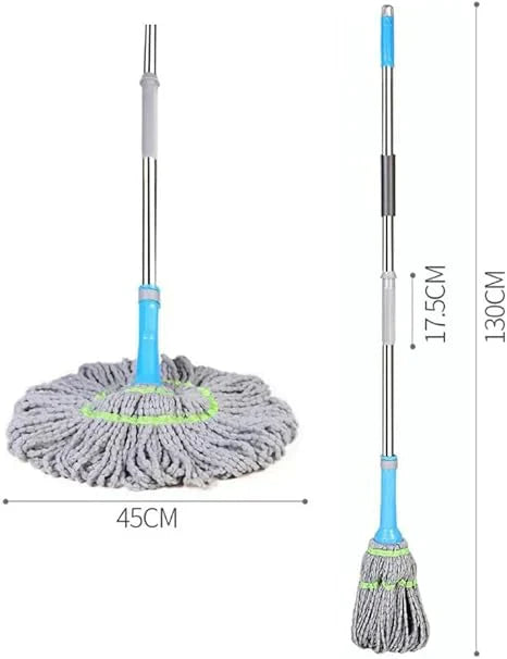Magic Squeezing Mop – Self-Wringing 360° Rotating Floor Cleaner