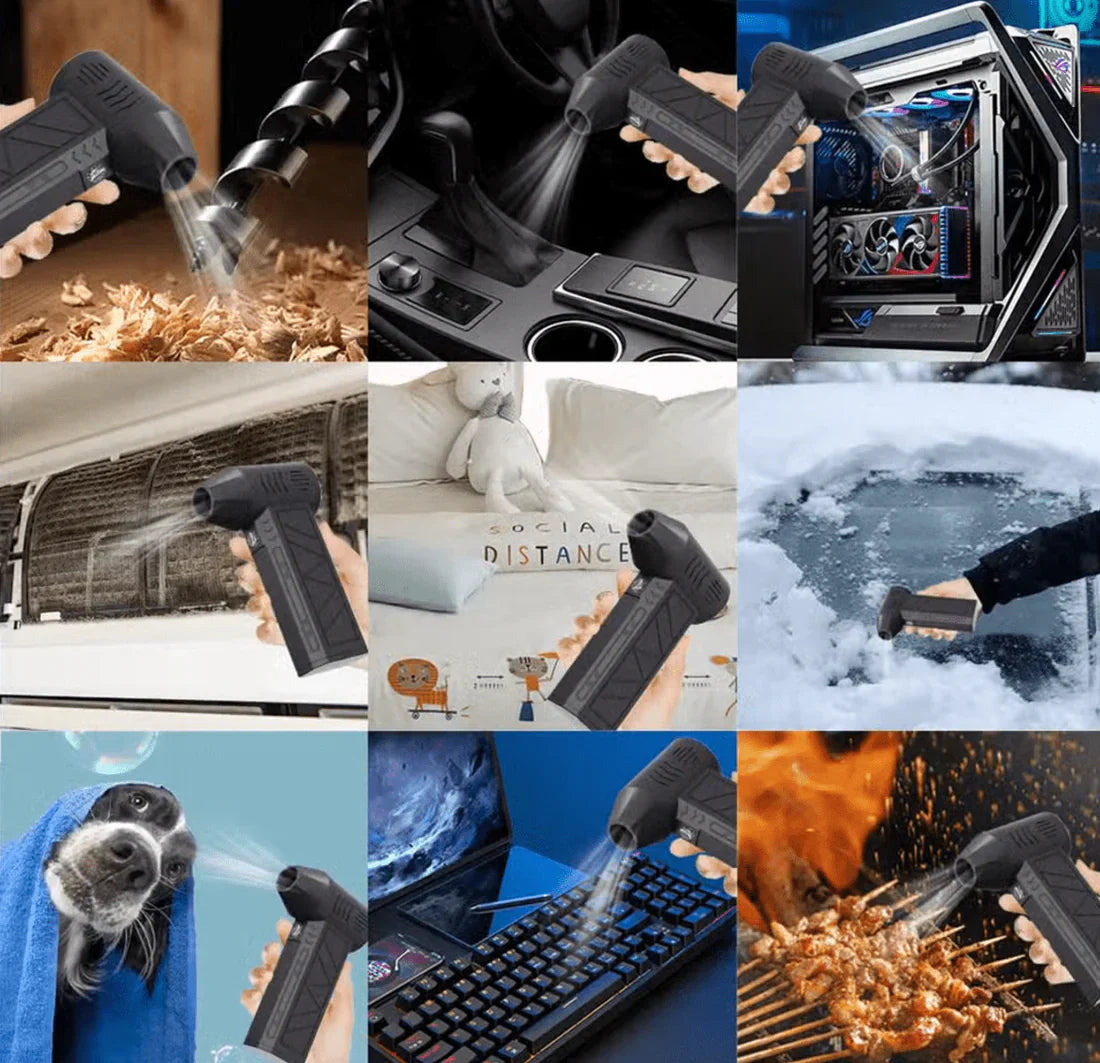 Mini Jet Fan Blower – Portable USB Rechargeable Air Blower