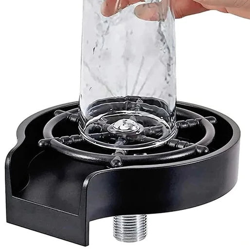 🚰 Automatic Cup Washer – 360° Sink Glass Rinser for Bottles &amp; Mugs