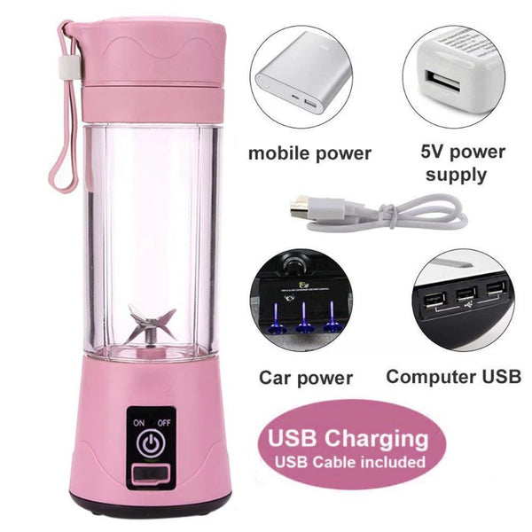 Portable Juicer Blender – USB Rechargeable Smoothie & Shake Maker