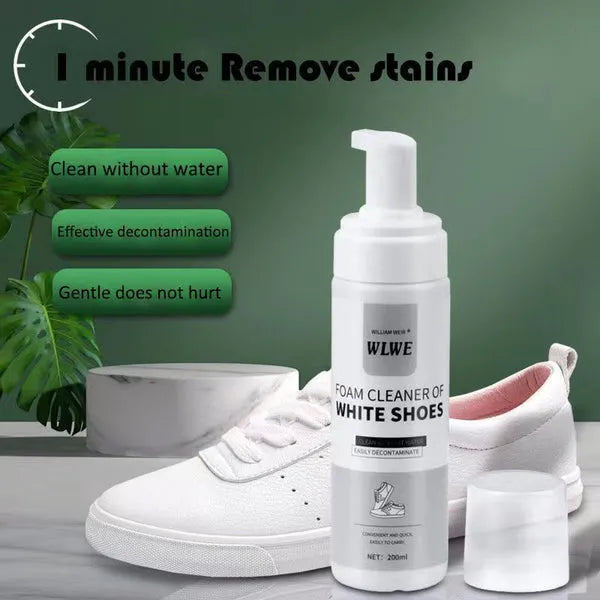 WLWE Shoe Cleaner Spray – 200ml Stain Remover for Leather, Suede & Sneakers