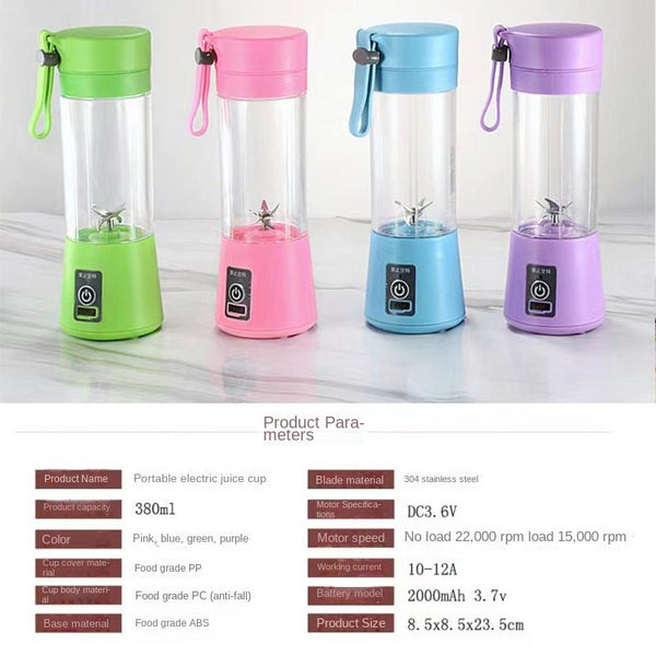 Portable Juicer Blender – USB Rechargeable Smoothie & Shake Maker