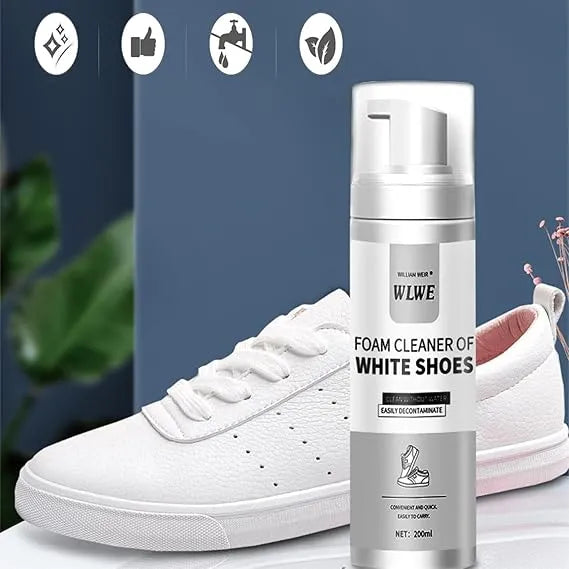 WLWE Shoe Cleaner Spray – 200ml Stain Remover for Leather, Suede & Sneakers