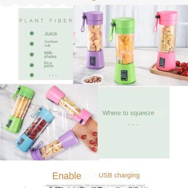 Portable Juicer Blender – USB Rechargeable Smoothie & Shake Maker