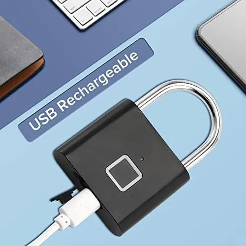 Fingerprint Padlock – Smart Biometric Lock with USB-C Charging, Multiple Users & Long Battery Life