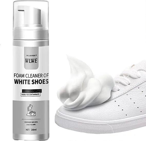 WLWE Shoe Cleaner Spray – 200ml Stain Remover for Leather, Suede & Sneakers